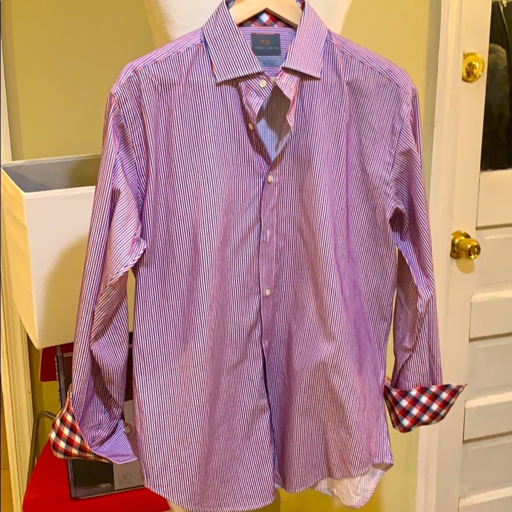 THOMAS DEAN BUTTON DOWN SHIRT M